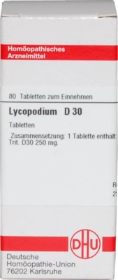 LYCOPODIUM D 30 Tabletten 80 St Tabletten