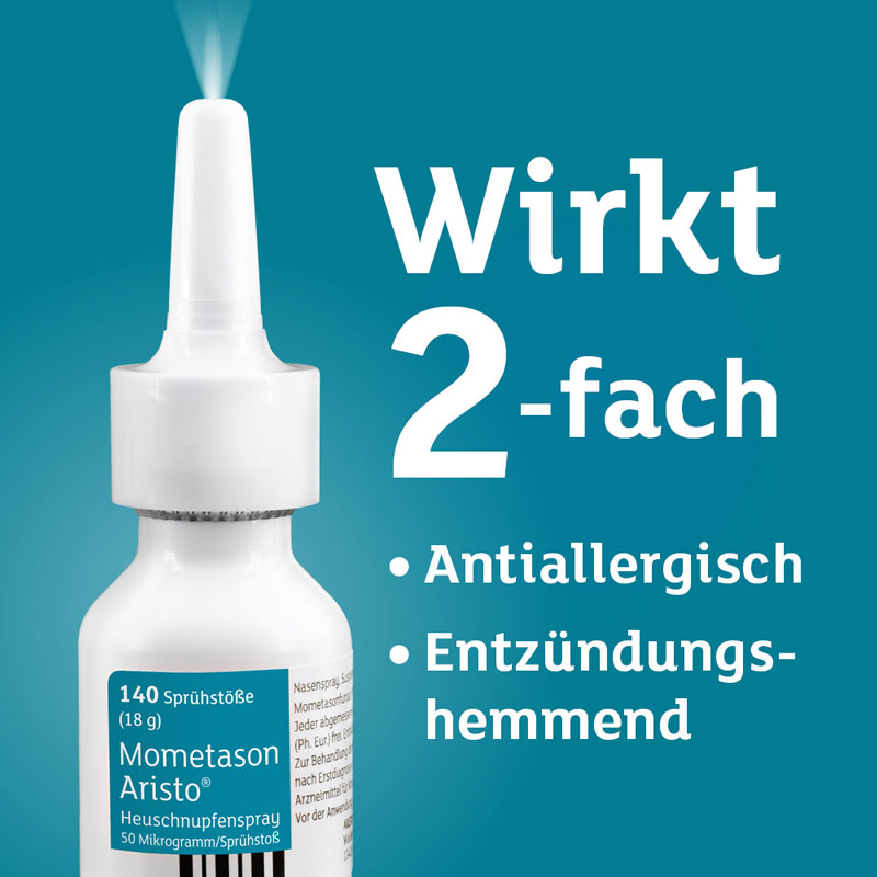 Mometason Aristo Heuschnupfenspray 50 µg/Sprühstoß 18 g Nasenspray