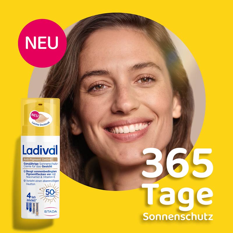 Ladival Anti-Pigment Getönt Ganzjährige Sonnenschutz-Creme Gesicht LSF 50+ 50 ml Creme