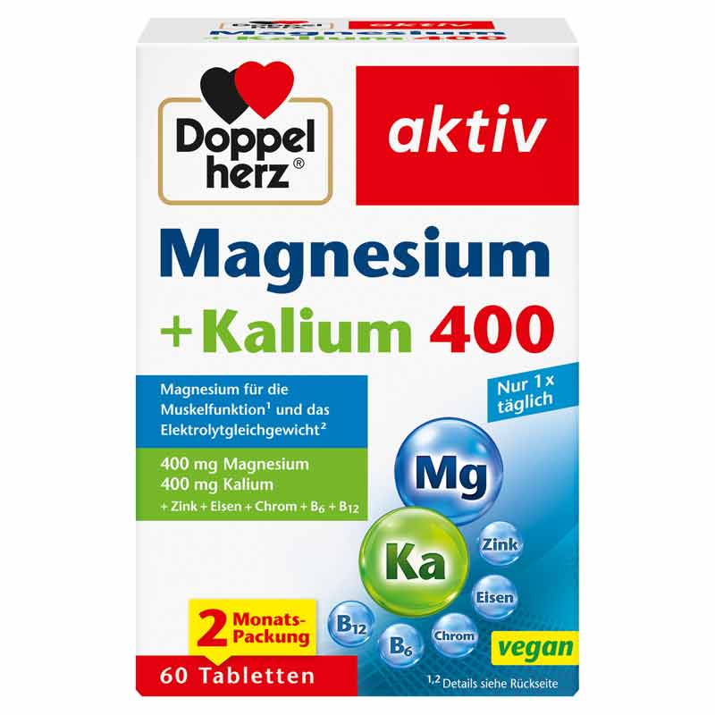 Doppelherz aktiv Magnesium + Kalium 400 60 St Tabletten