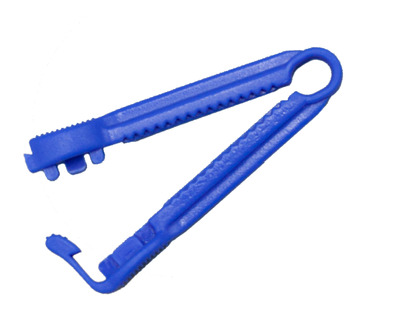 KATHETERKLEMME blau unsteril 10 St
