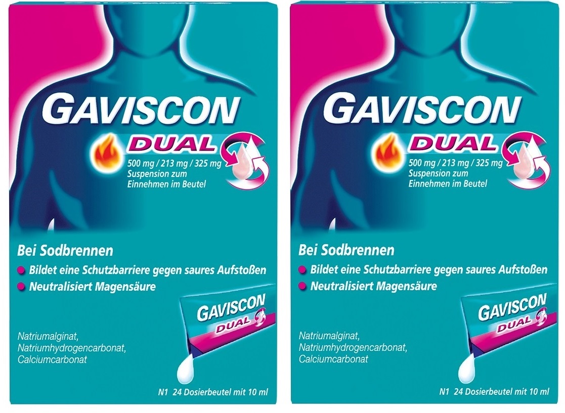 GAVISCON DUAL Beutel Doppelpack 2X240 ml Suspension