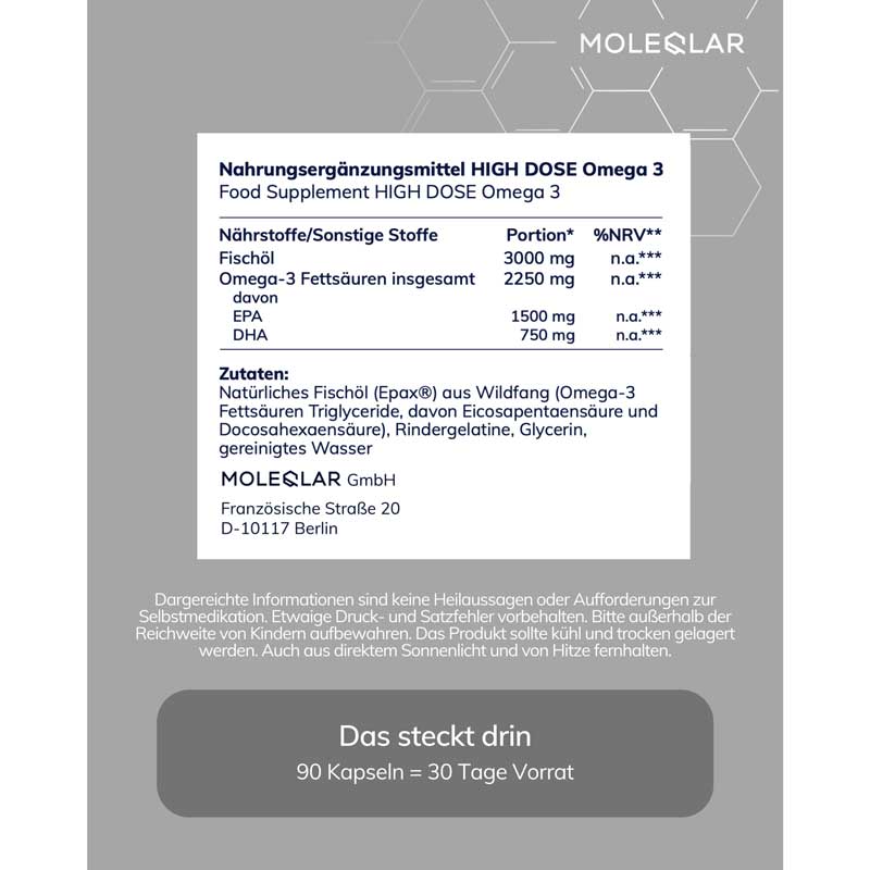MOLEQLAR ESSENTIALS OMEGA 90 St Kapseln