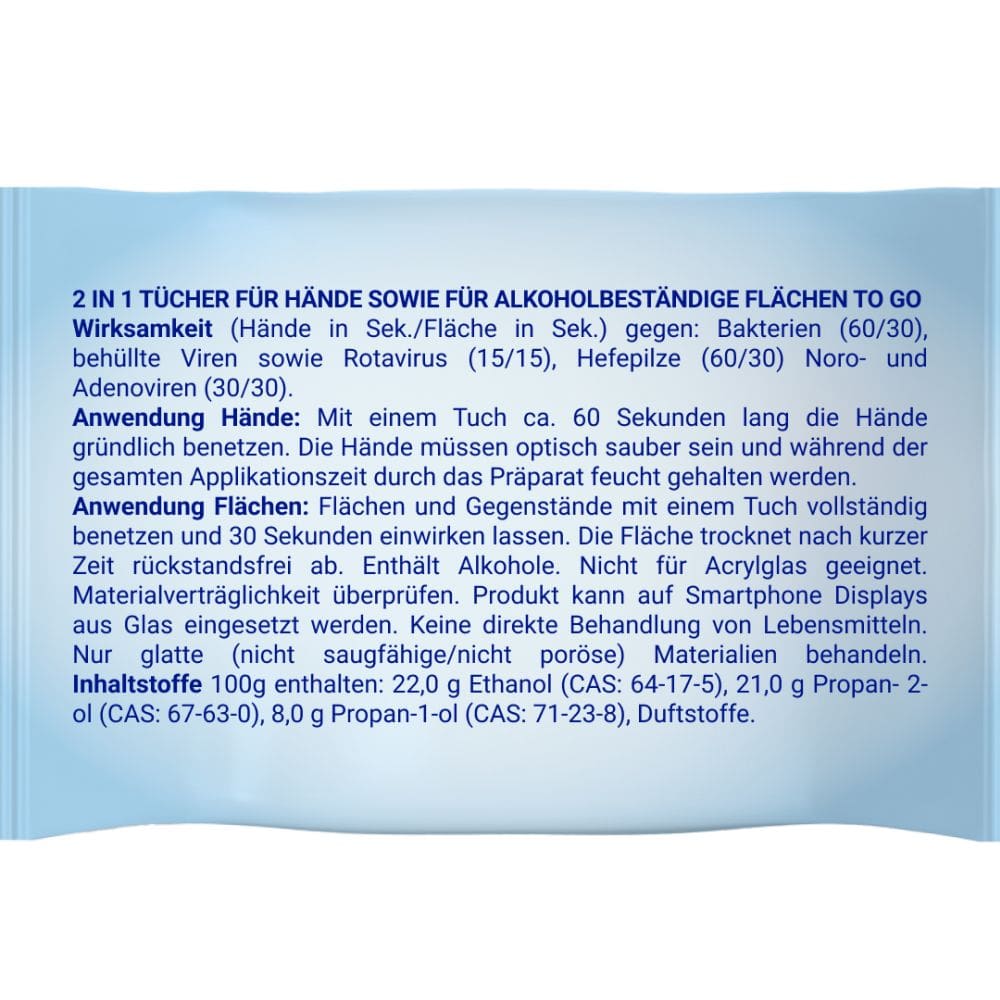 Sterillium 2 in 1 wipes 15 St Tücher