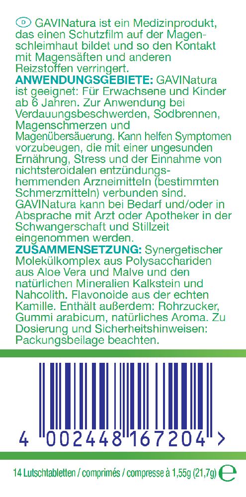 GAVINatura  14 St Lutschtabletten