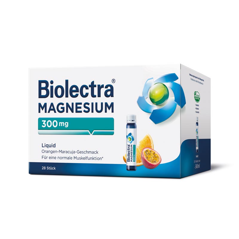Biolectra MAGNESIUM 300mg Liquid Orange-Maracuja 28 St Liquidum