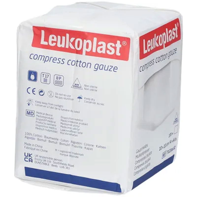 Leukoplast Kompressen 10x10cm 8-fach 100 St Kompressen