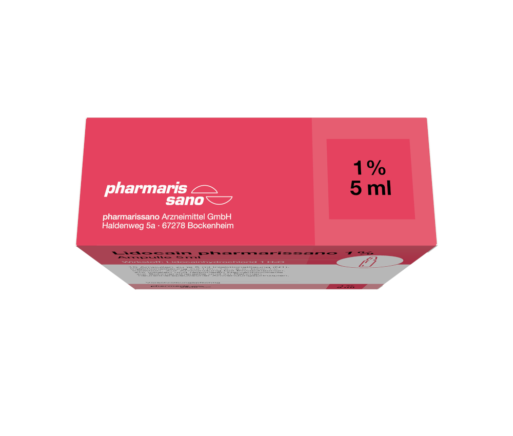 Lidocain pharmarissano 1% Ampulle 5ml 10X5 ml Injektionslösung