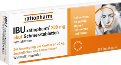IBU-ratiopharm 200 mg akut  20 St Filmtabletten