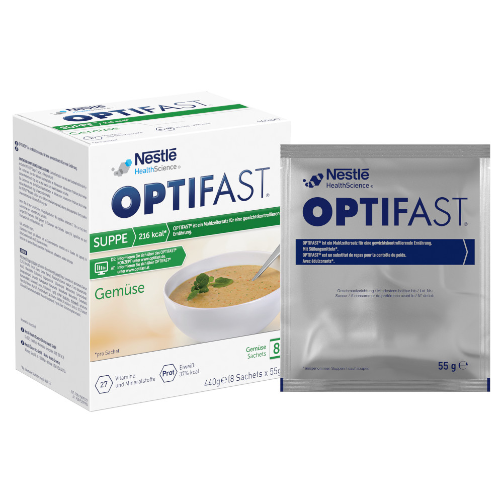 OPTIFAST Suppe Gemüse Geschmack 8X55 g Pulver