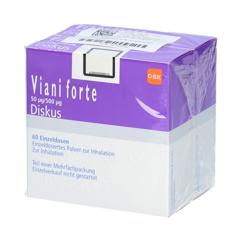 Viani forte 50 µg / 500 µg 2X60 St Inhalationspulver