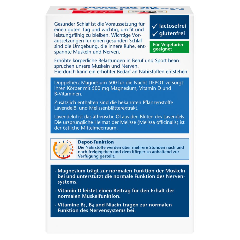 Doppelherz aktiv Magnesium 500 für die Nacht 60 St Tabletten