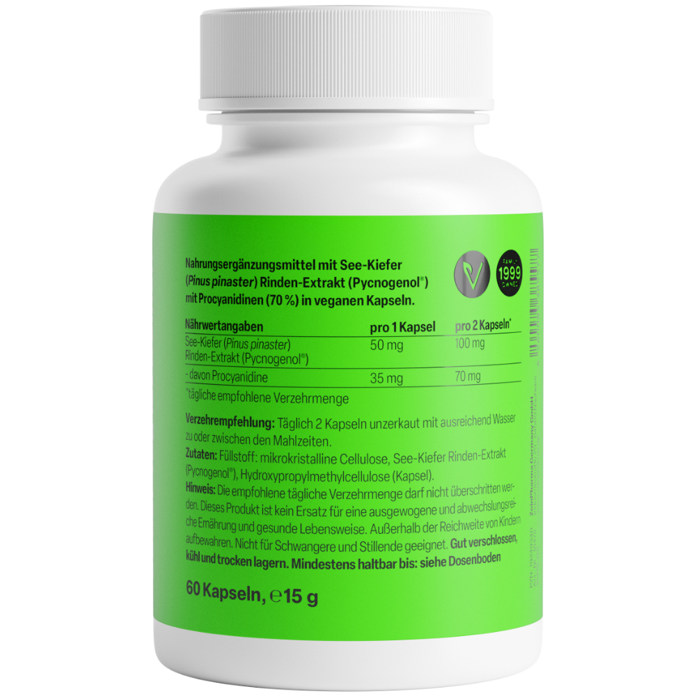 Zein PHARMA Pycnogenol 50mg 60 St Kapseln