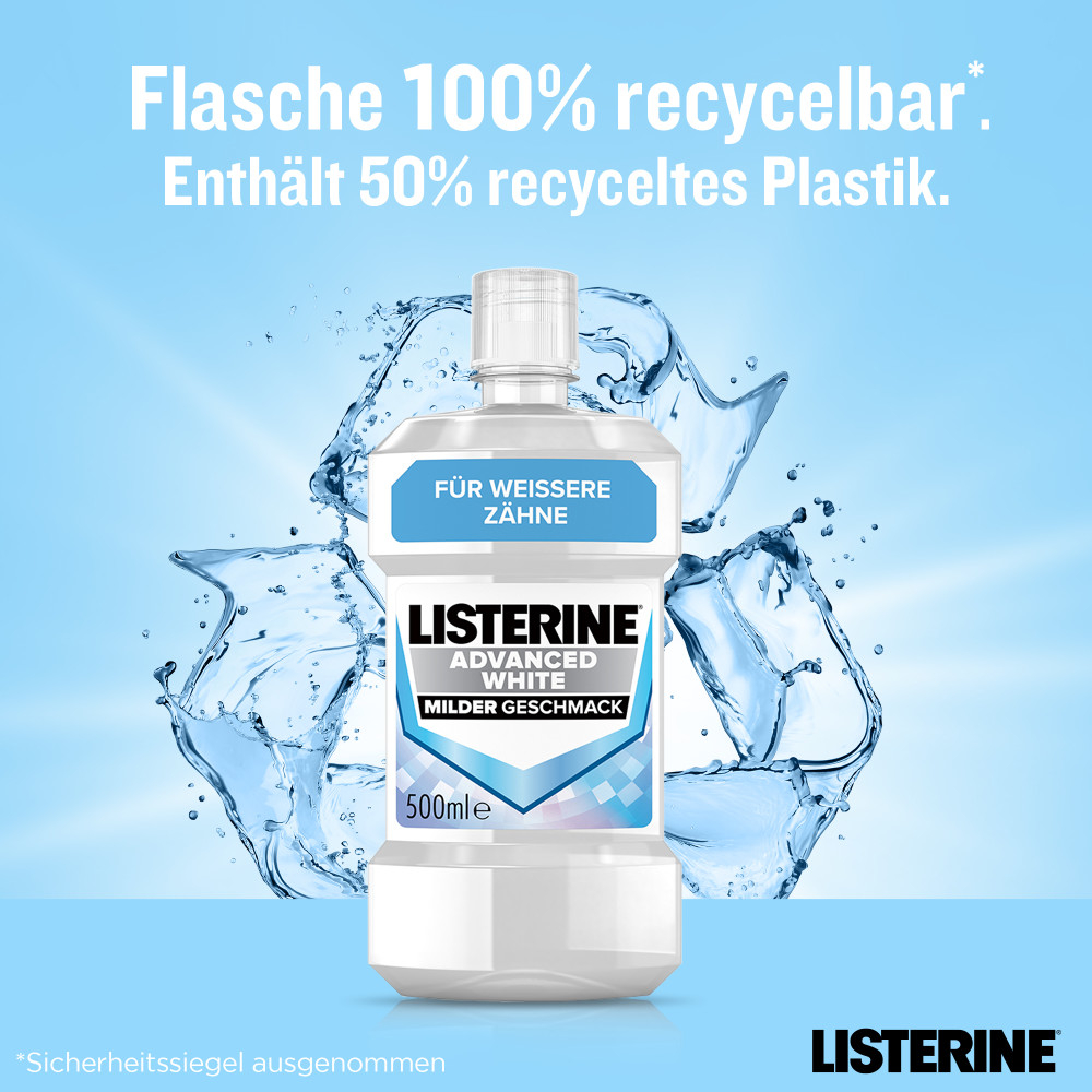 LISTERINE Advanced White Milder Geschmack  500 ml Lösung
