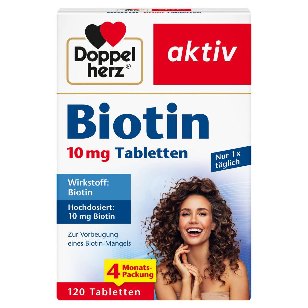 Doppelherz aktiv Biotin 10 mg Tabletten 120 St Tabletten