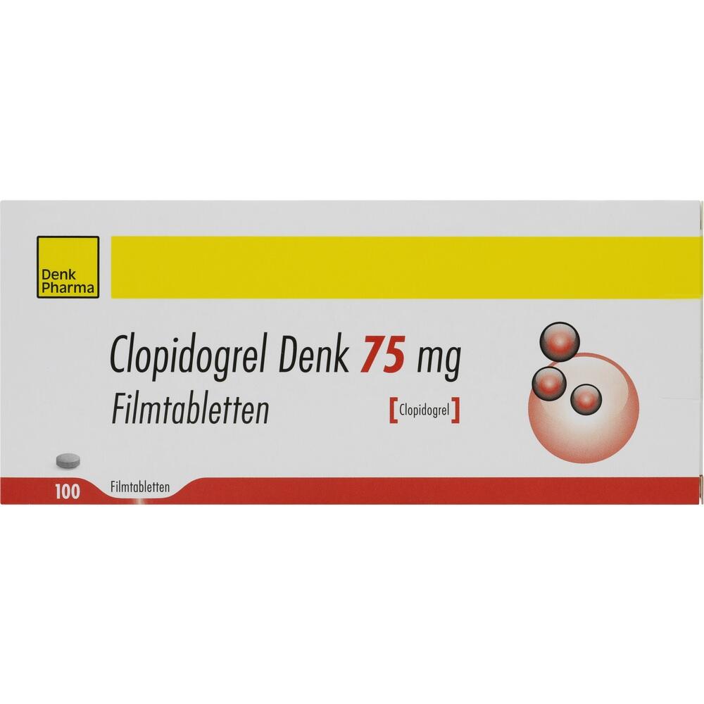 clopidogrel 75mg Filmtabletten Denk  100 St Filmtabletten