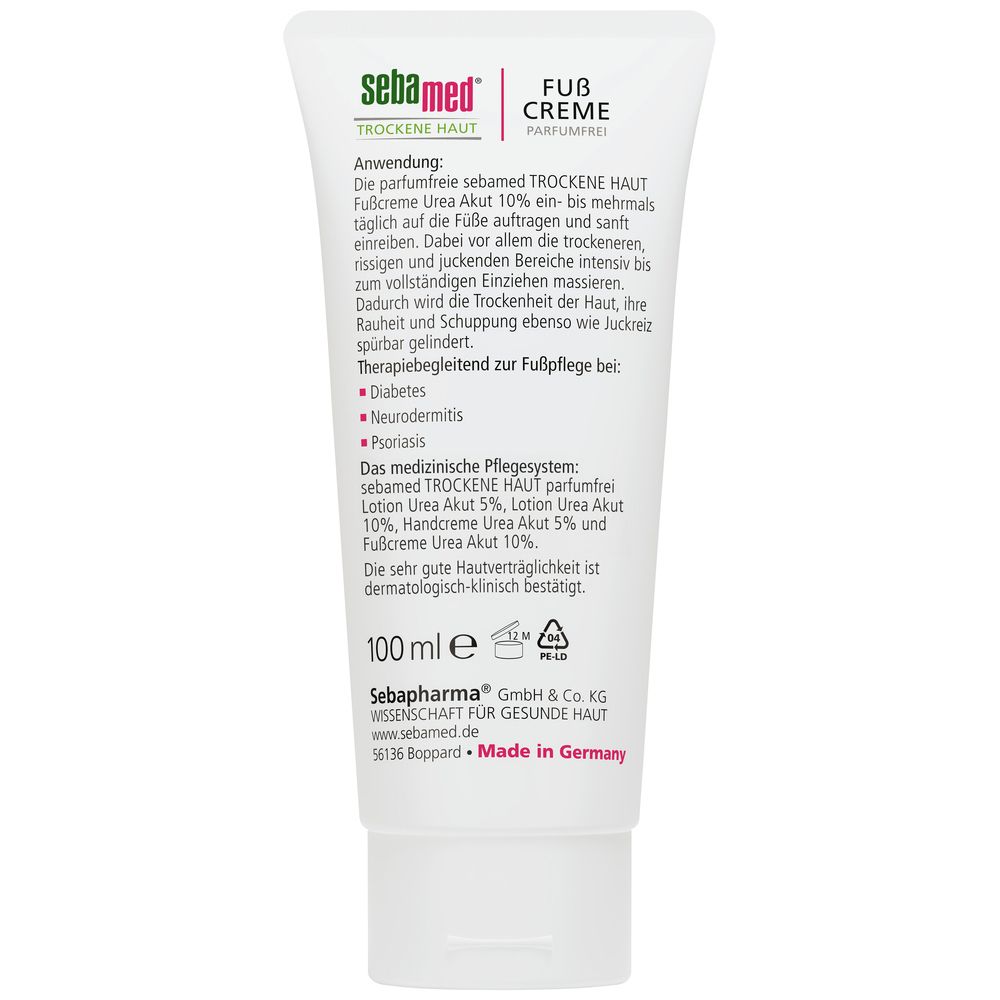 sebamed TROCKENE HAUT FUß CREME   100 ml Creme
