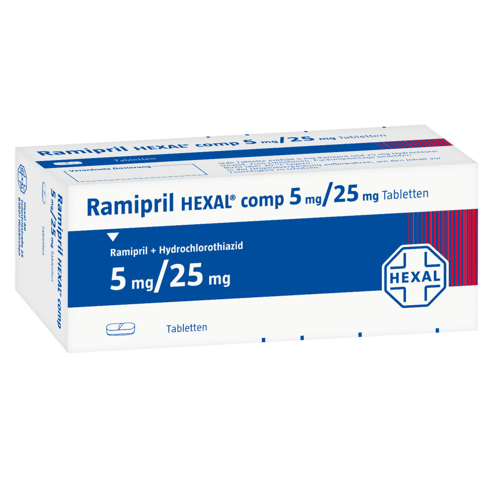 Ramipril HEXAL comp. 5mg/25mg 100 St Tabletten