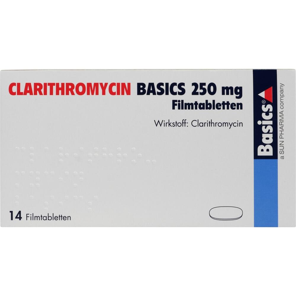 CLARITHROMYCIN BASICS 250 mg 14 St Filmtabletten