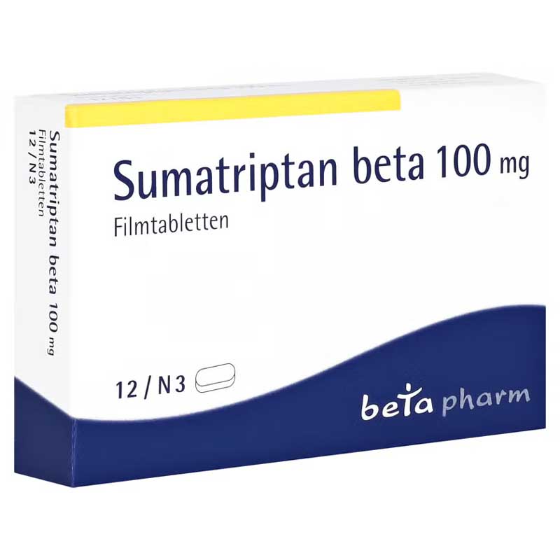 Sumatriptan beta 100mg 12 St Filmtabletten