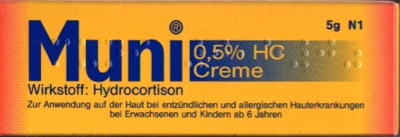 Muni 0,5% HC 5 g Creme