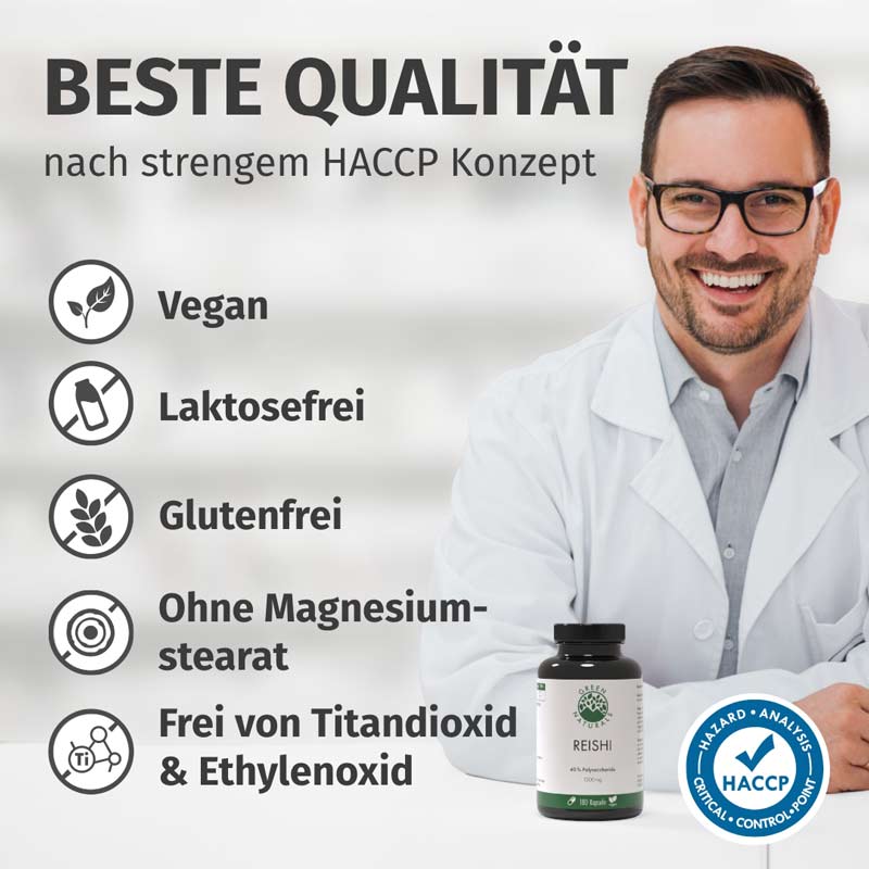 GREEN NATURALS Reishi 180 St Kapseln