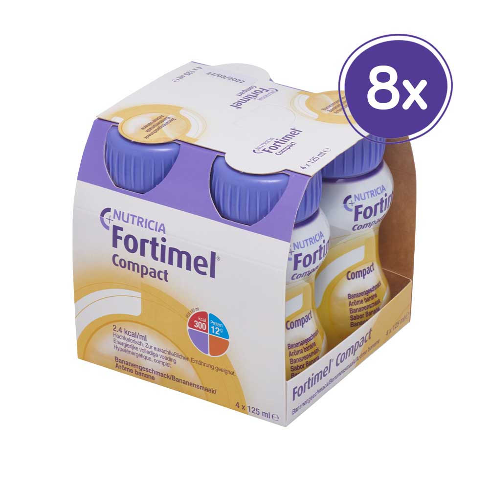 Fortimel Compact  2.4 Trinknahrung Banane 8X4X125 ml Flüssigkeit