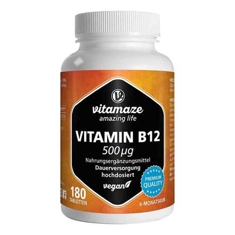 vitamaze VITAMIN B12 500 UG vegan 180 St Tabletten