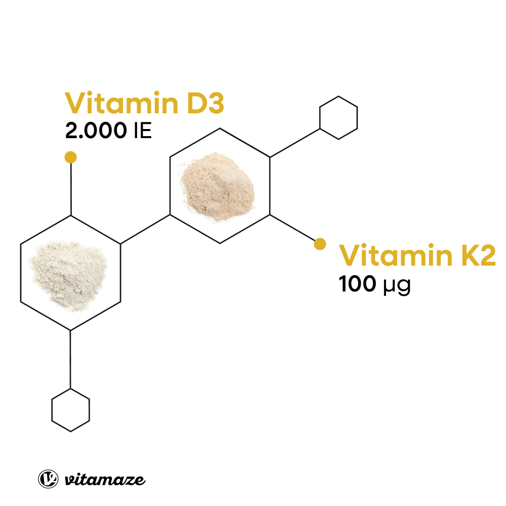 vitamaze VITAMIN D3 2.000 I.E. + K2 240 St Tabletten