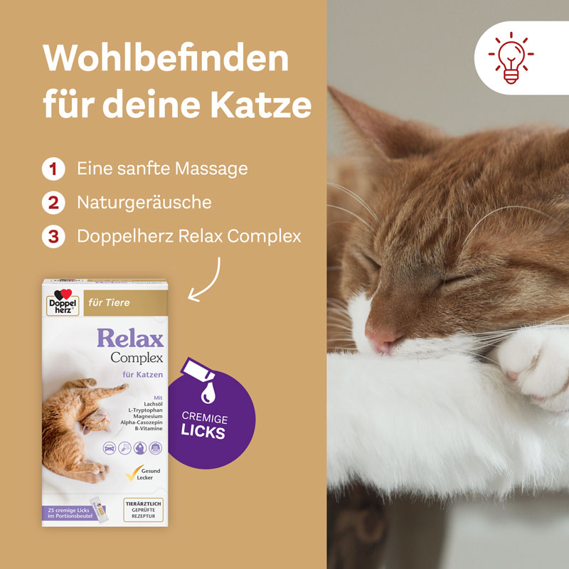 Doppelherz für Tiere Relax Complex für Katzen 25X10 g Paste