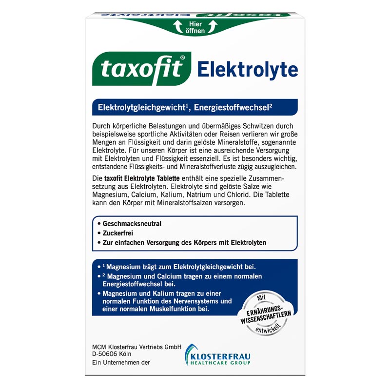 taxofit Elektrolyte Tablette 20 St Tabletten