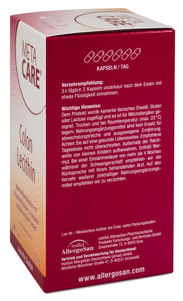 META CARE Colon-Lecithin 180 St Kapseln