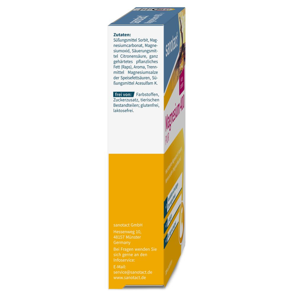 sanotact Magnesium 400 PUR 30 St Kautabletten