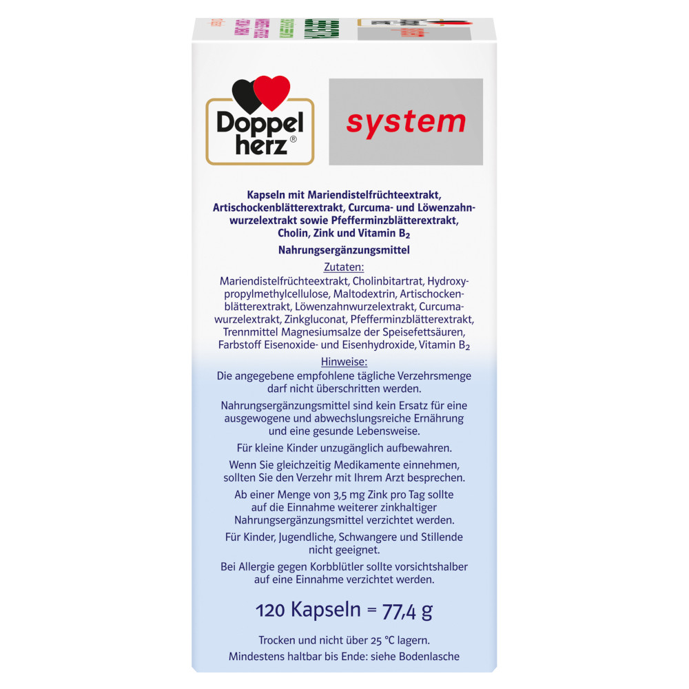 Doppelherz system LEBER EXTRA 120 St Kapseln