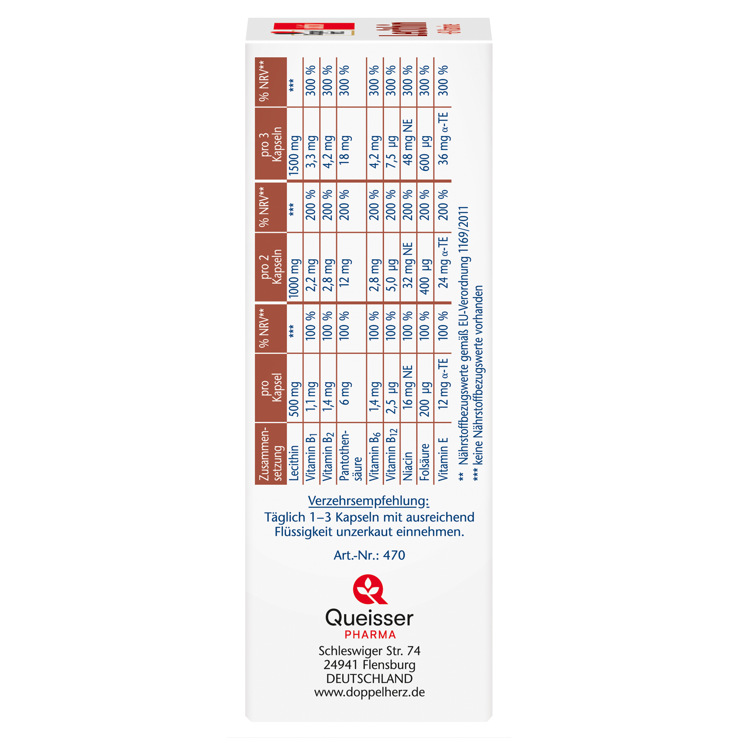 Doppelherz aktiv Lecithin +B-Vitamine  40 St Kapseln