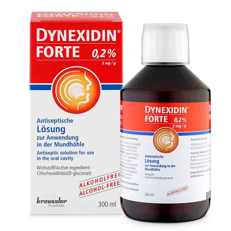 DYNEXIDIN FORTE 0,2% Antiseptische Lösung 300 ml Lösung