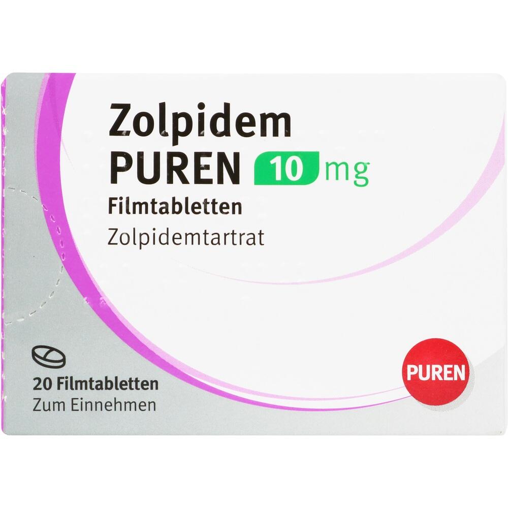 Zolpidem Puren 10 mg Filmtabletten 20 St Filmtabletten