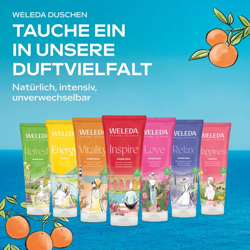 Weleda Happiness Shower Gel Grapefruit 200 ml Duschgel