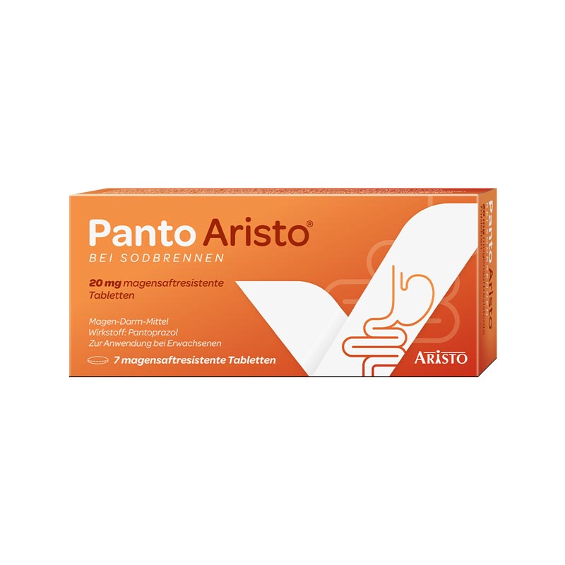 Panto Aristo bei Sodbrennen 20mg 7 St Tabletten magensaftresistent