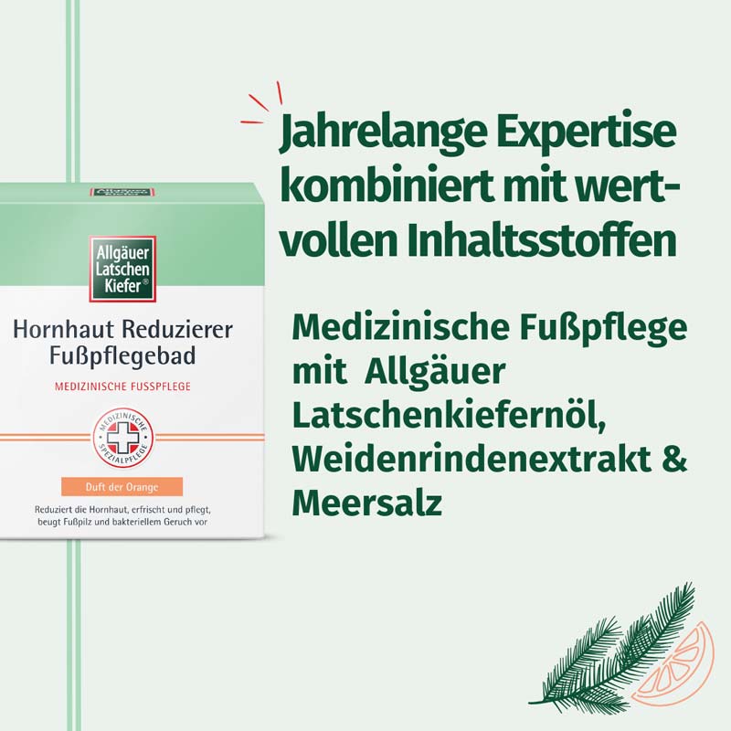 Allgäuer Latschen Kiefer Hornhaut Reduzierer Fußpflegebad  10X10 g Bad