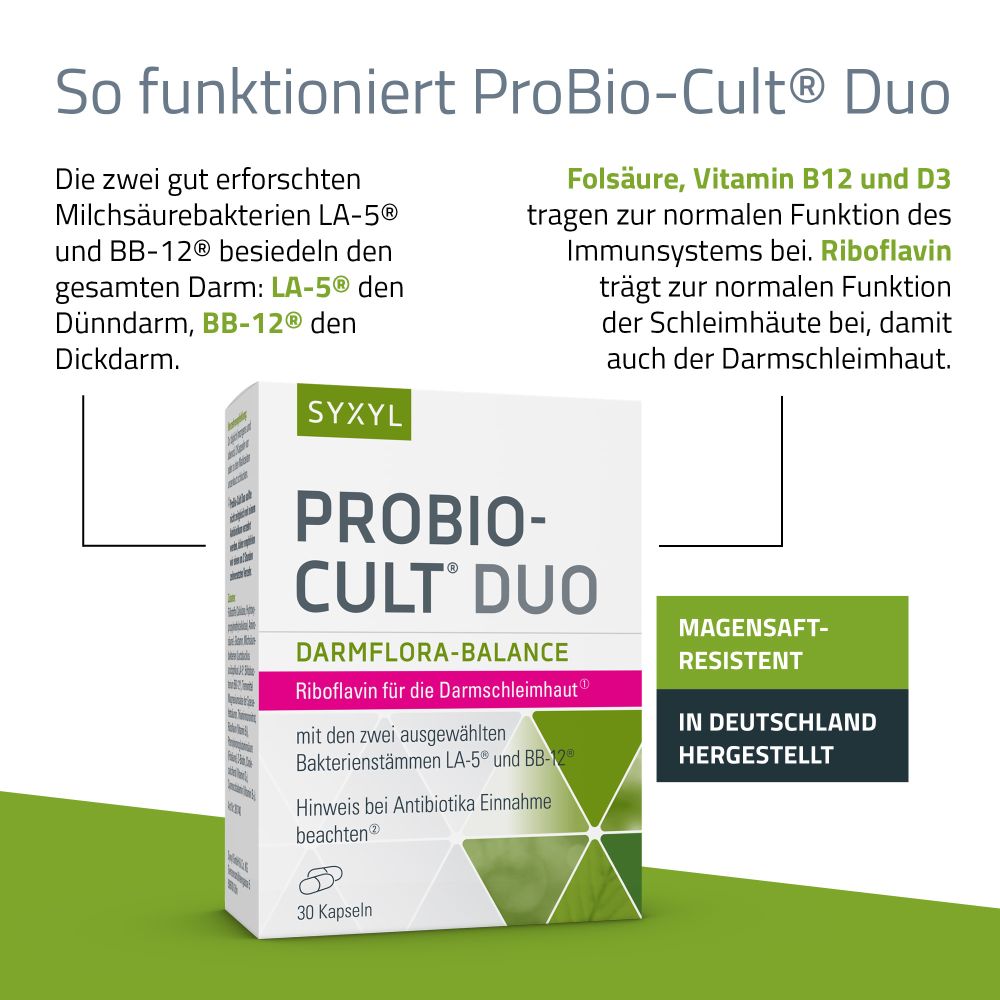 PROBIO-CULT DUO DARMFLORA-BALANCE 30 St Kapseln