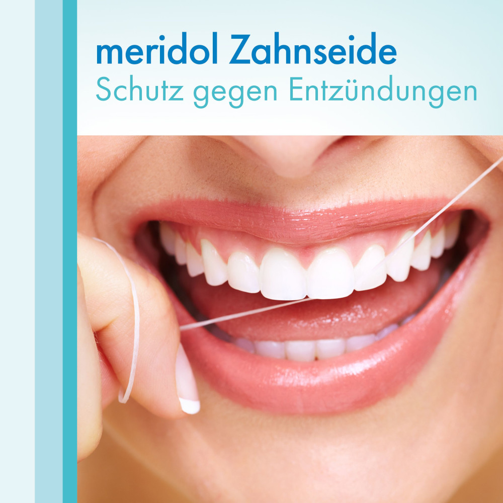 meridol FLAUSCH-ZAHNSEIDE gewachst mit frischem Mint-Aroma 40 m