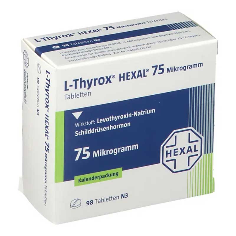 L-Thyrox HEXAL 75 98 St Tabletten in Kalenderpackung