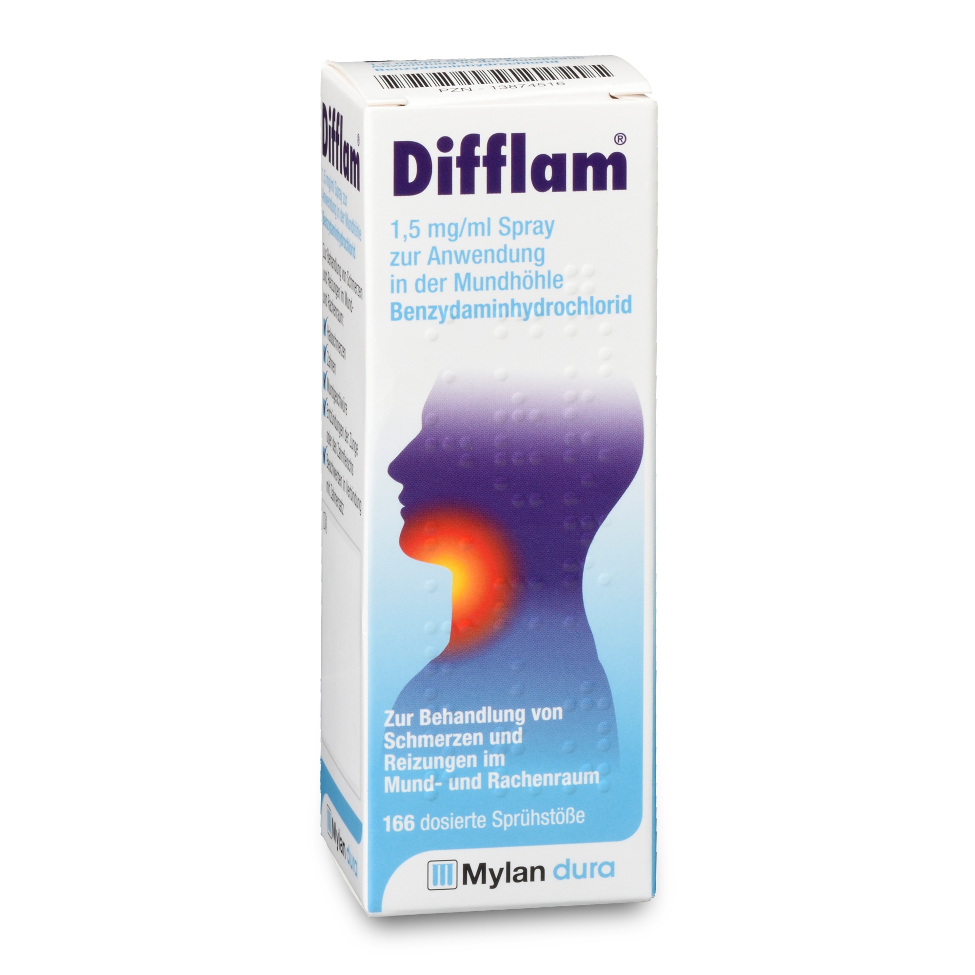 Difflam Benzydamin 1,5mg/ml Spray 30 ml Spray