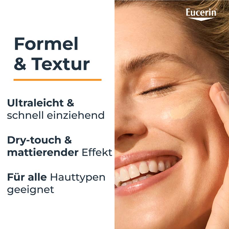 Eucerin SUN HYDRO PROTECT HELL ULTRALEICHTES FACE SUN FLUID TINTED LSF 50+  50 ml Creme