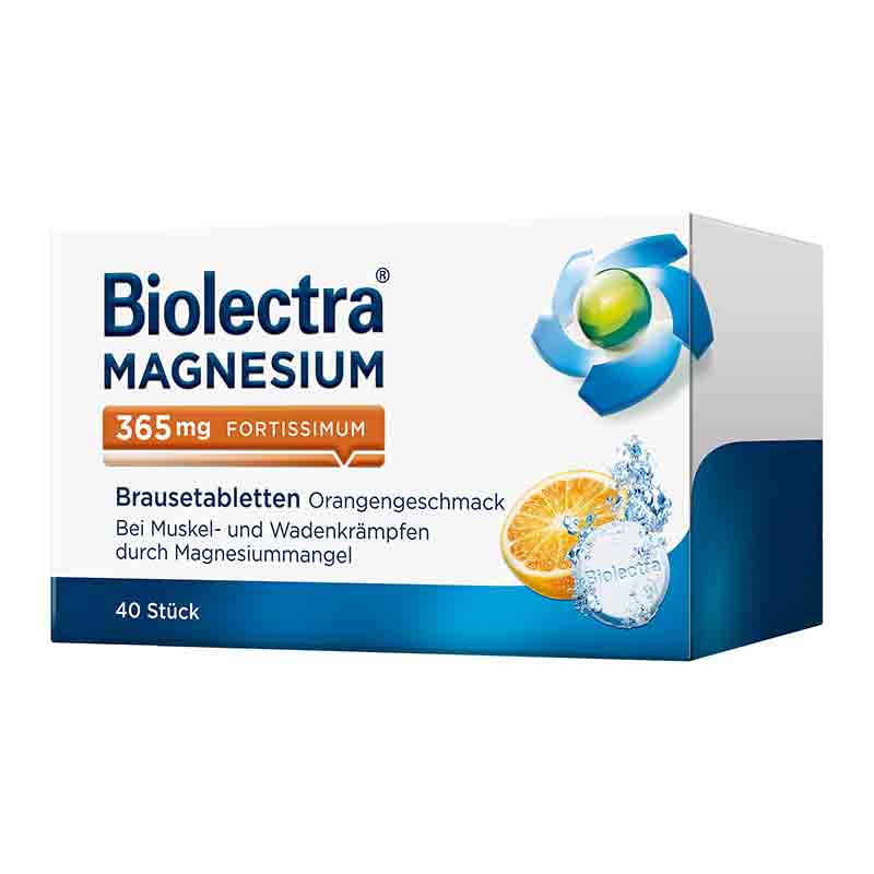 Biolectra MAGNESIUM 365mg FORTISSIMUM Orange  40 St Brausetabletten