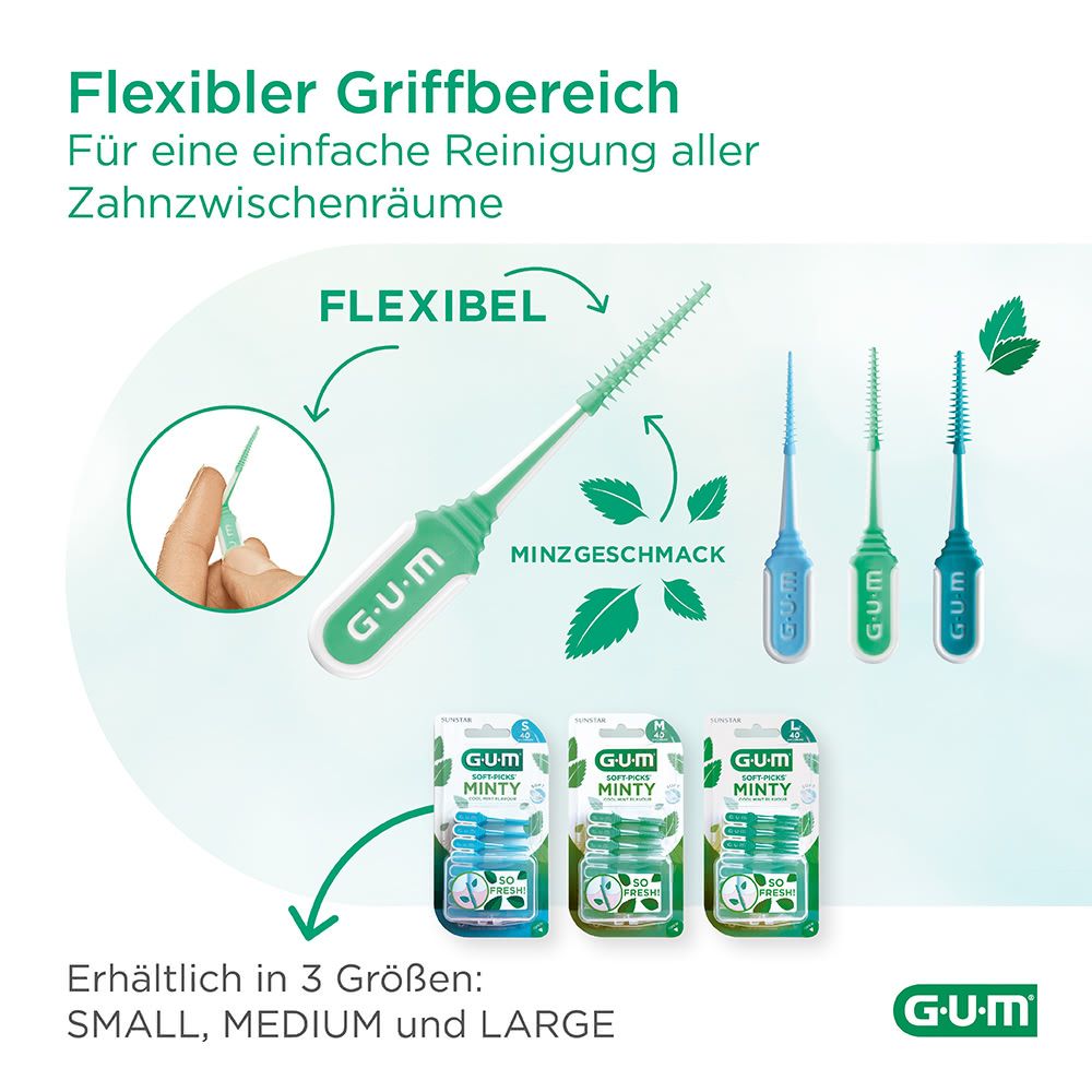 GUM SOFT-PICKS MINTY M 40 St Zahnbürste