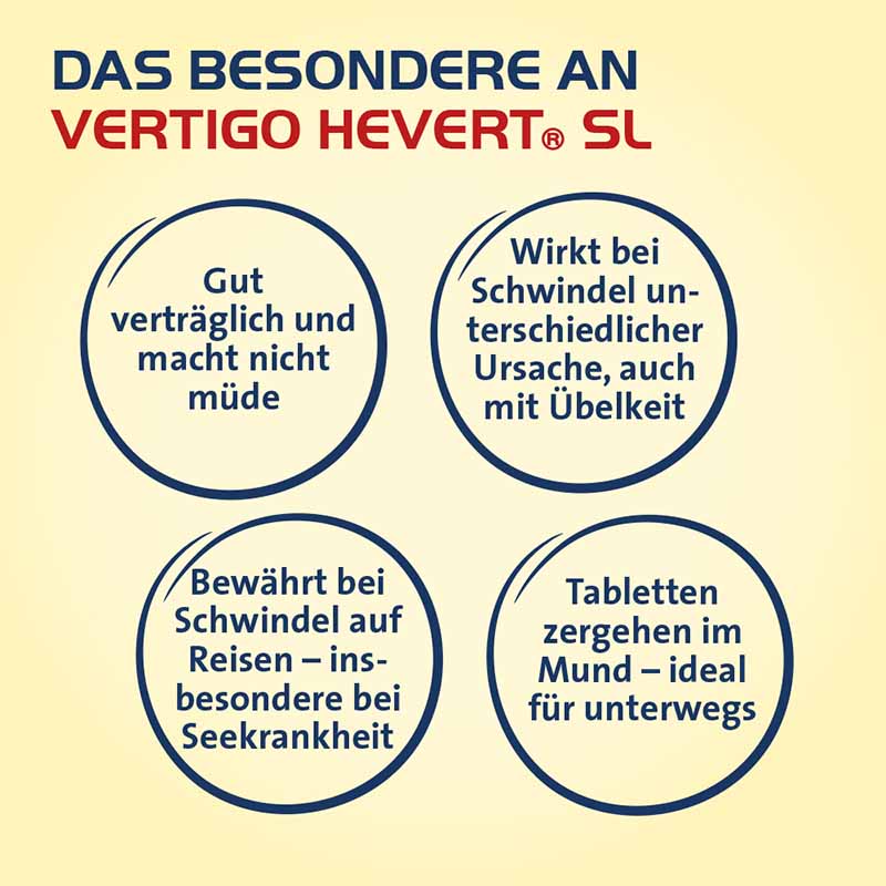 VERTIGO HEVERT SL Bei Schwindel 260 St Tabletten