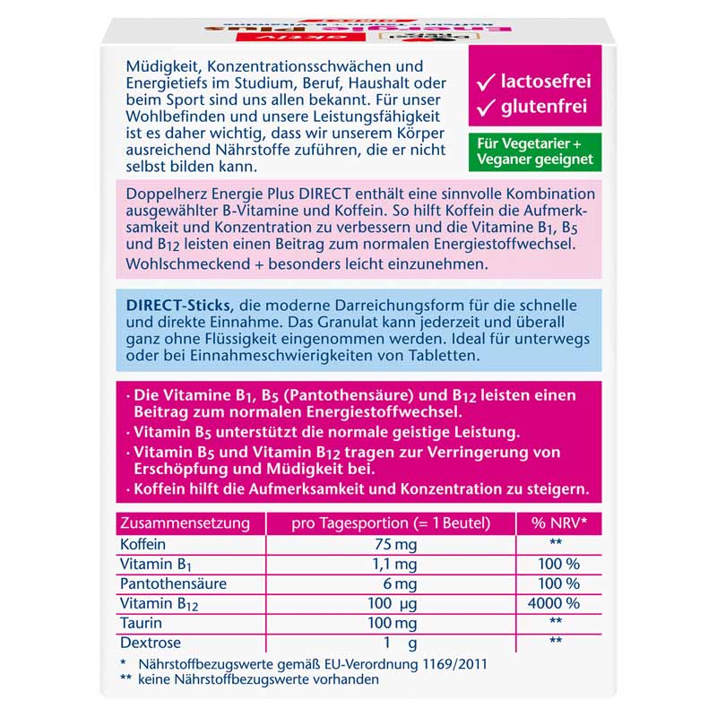 Doppelherz aktiv Energie Plus DIRECT 20 St Pellets