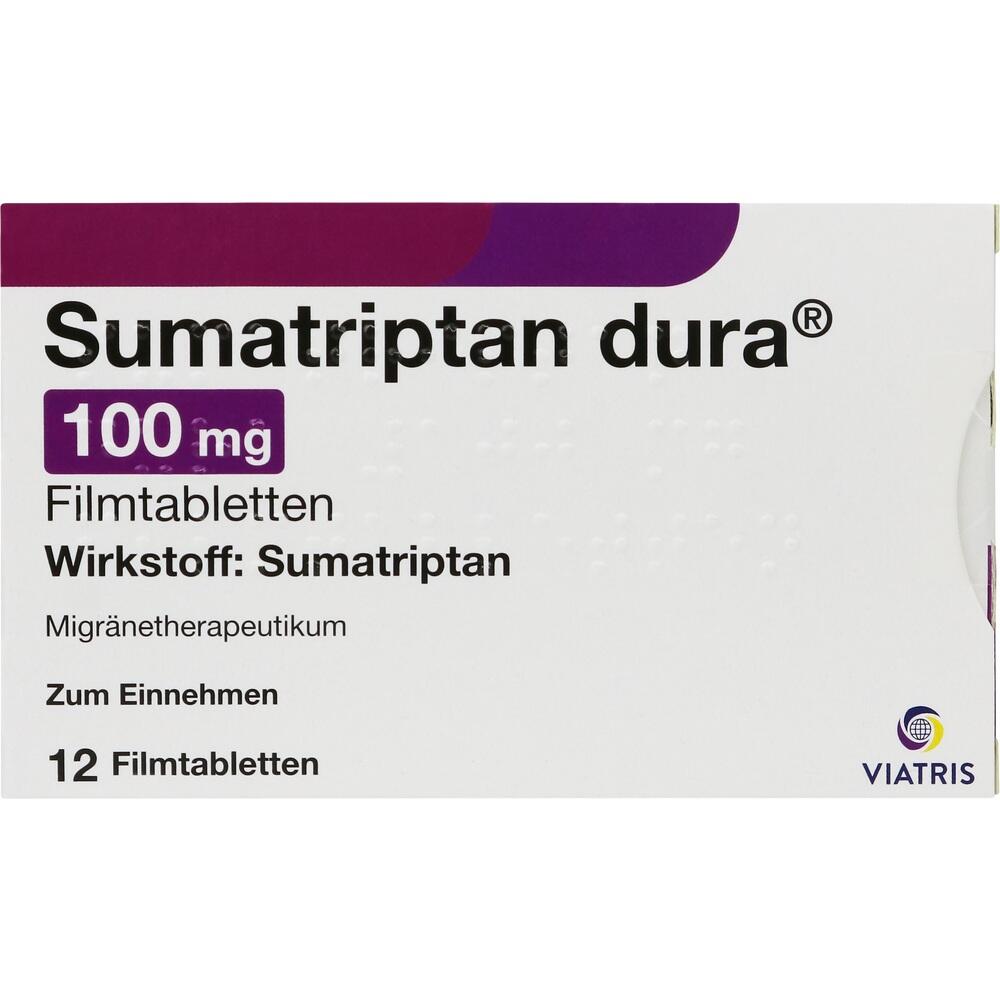 Sumatriptan dura 100mg 12 St Filmtabletten